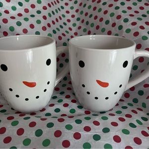 Snowman mugs!  Heavy, ceramic Large mugs!  Great for gifting! $5 per mug